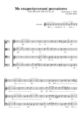 Me exspectaverunt peccatores (D-Ju MS 33)