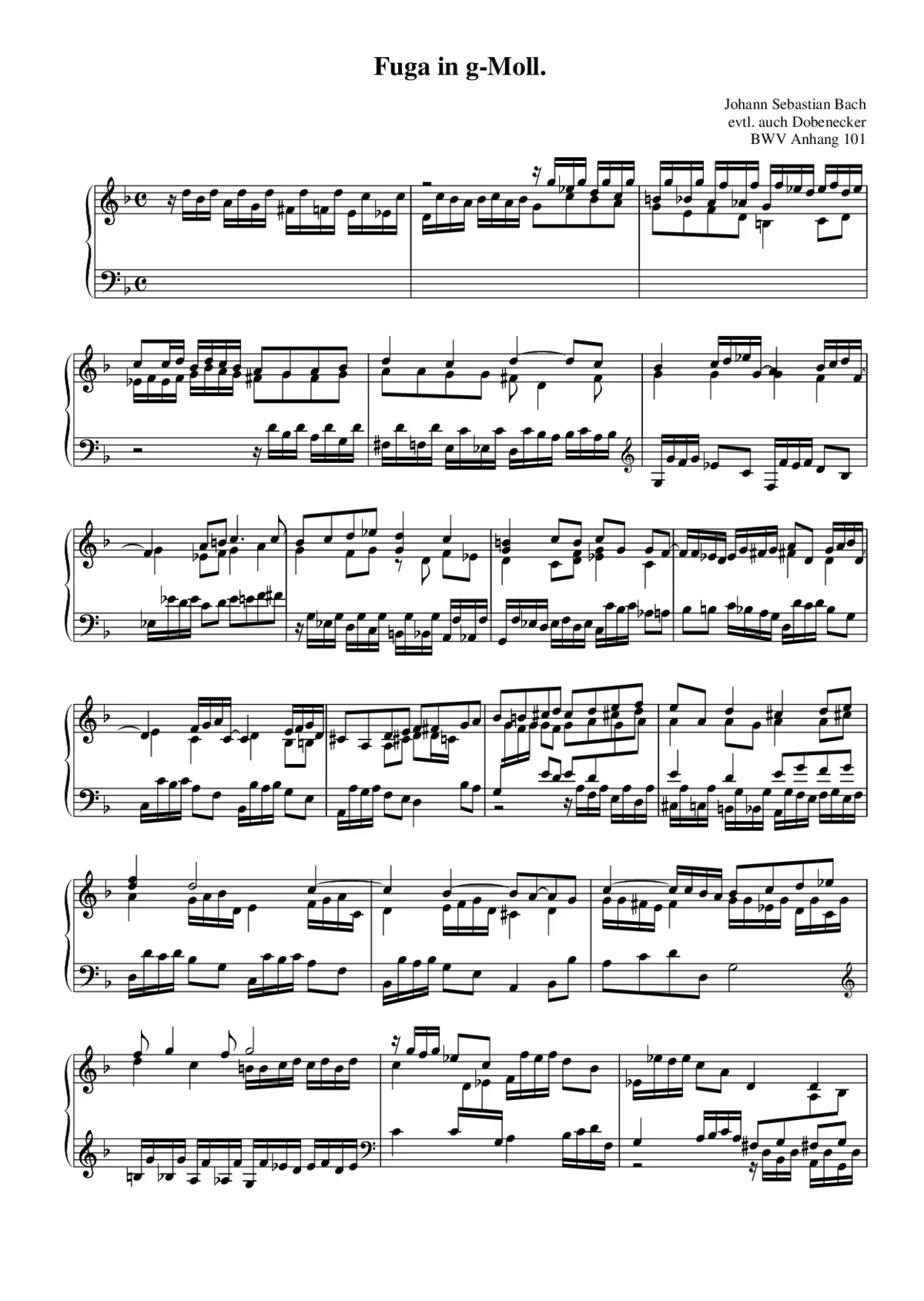 Fugue in G minor - Page 1