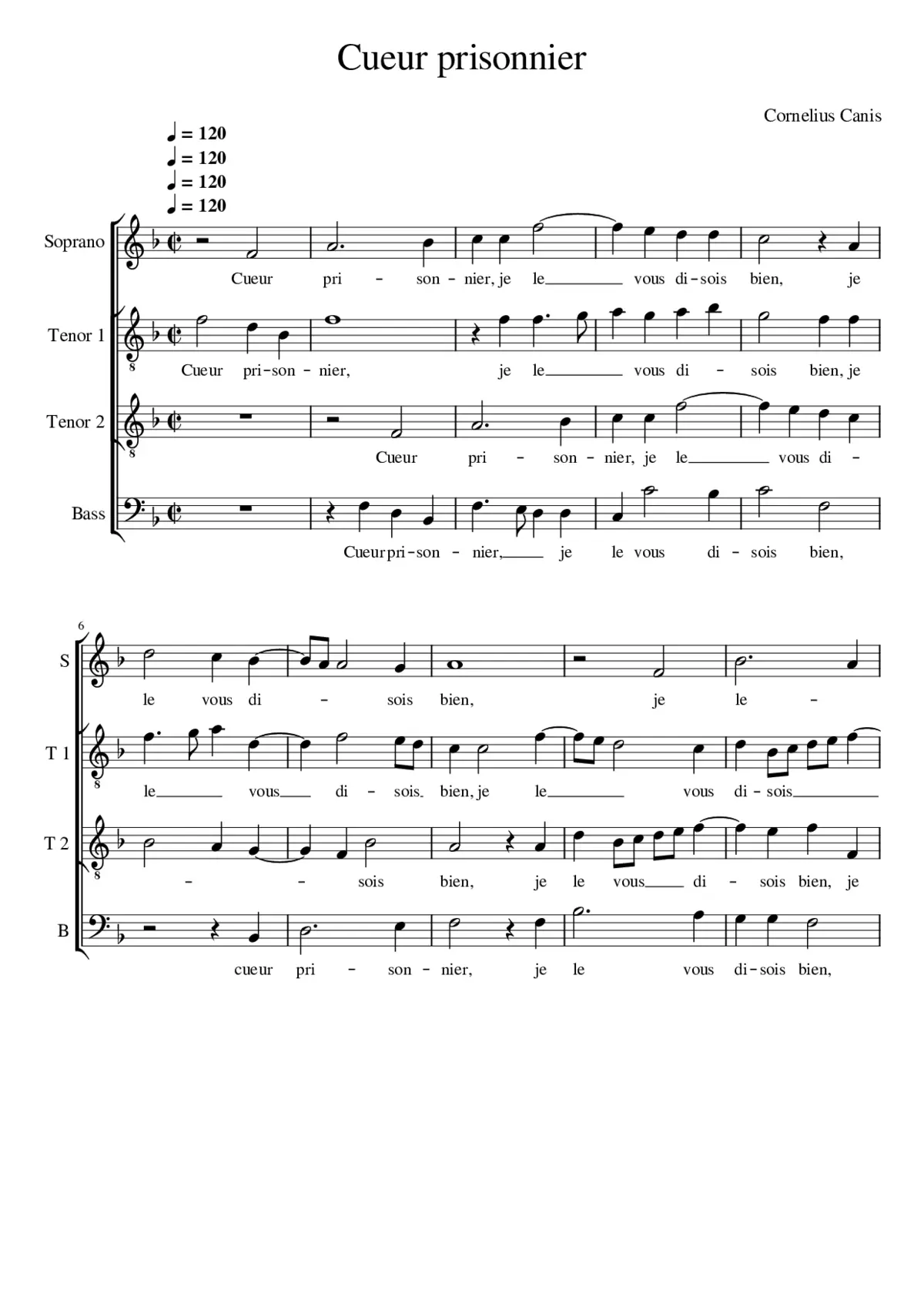 Cueur prisonnier - Page 1