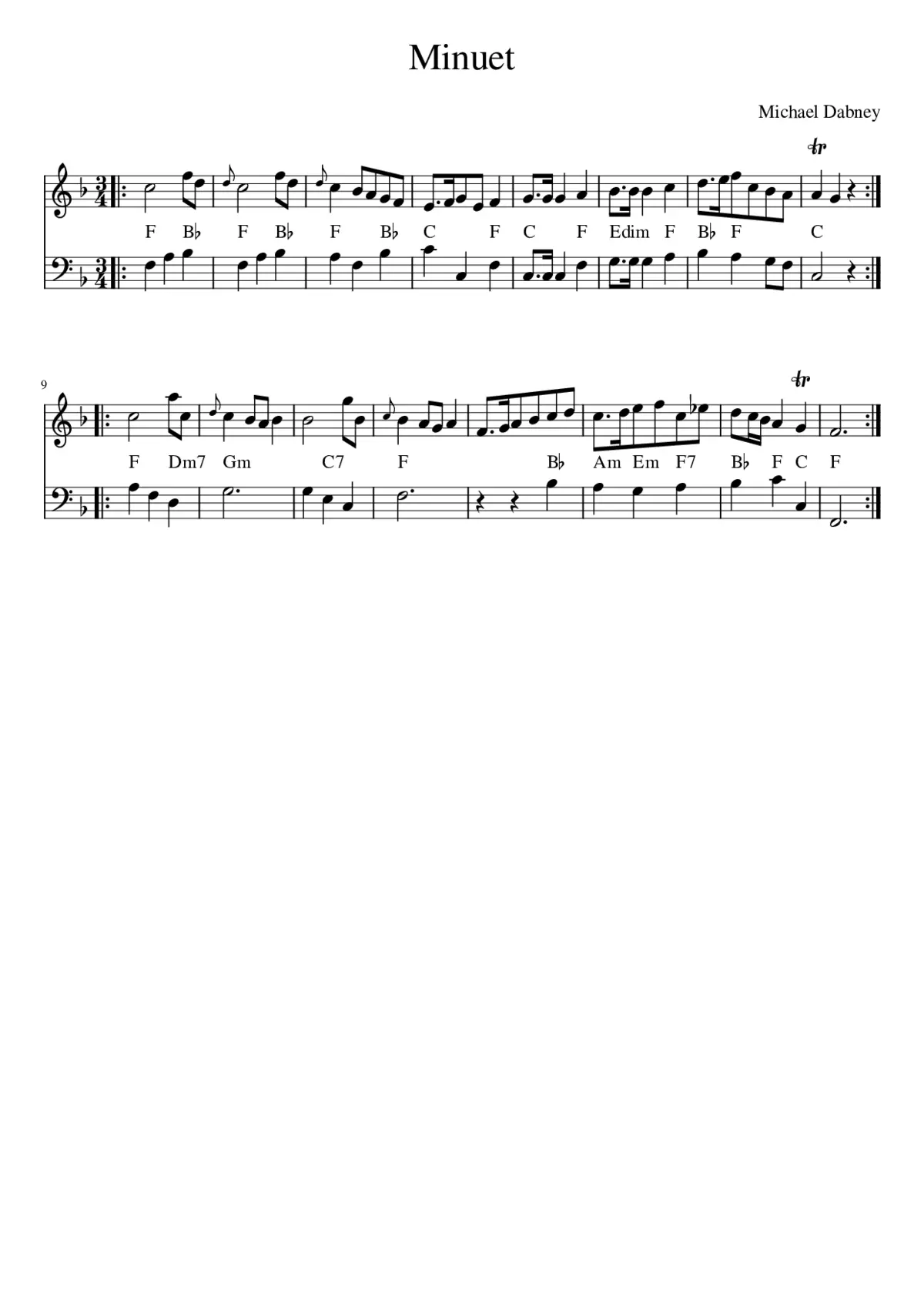 Minuet - Page 1