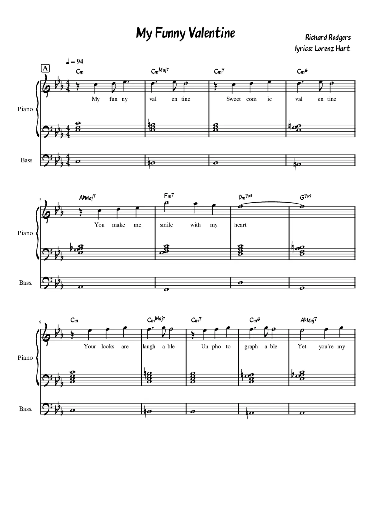 My Funny Valentine - Page 1