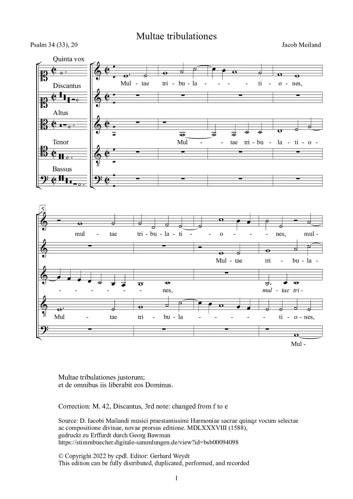 Multae tribulationes - Page 1