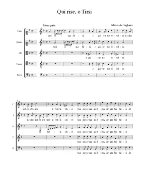 Qui rise, o Tirsi