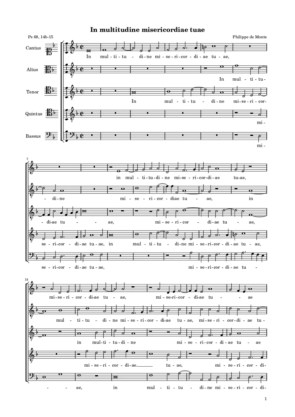 In multitudine misericordiae tuae - Page 1