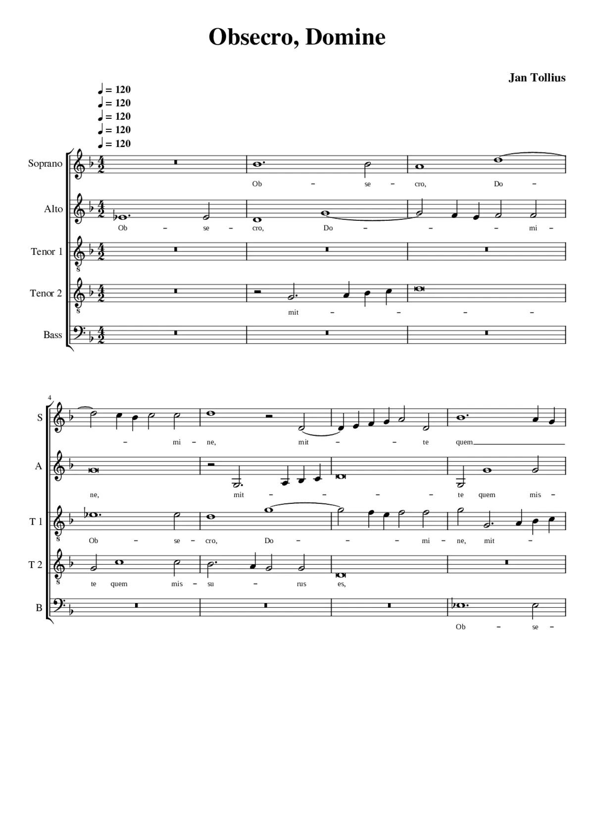 Obsecro Domine - Page 1