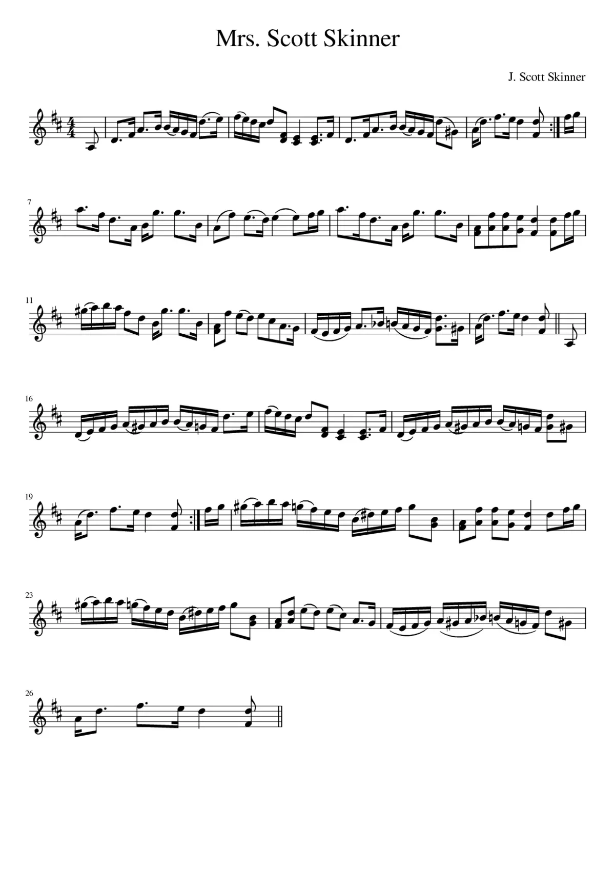 Mrs. Scott Skinner - Page 1