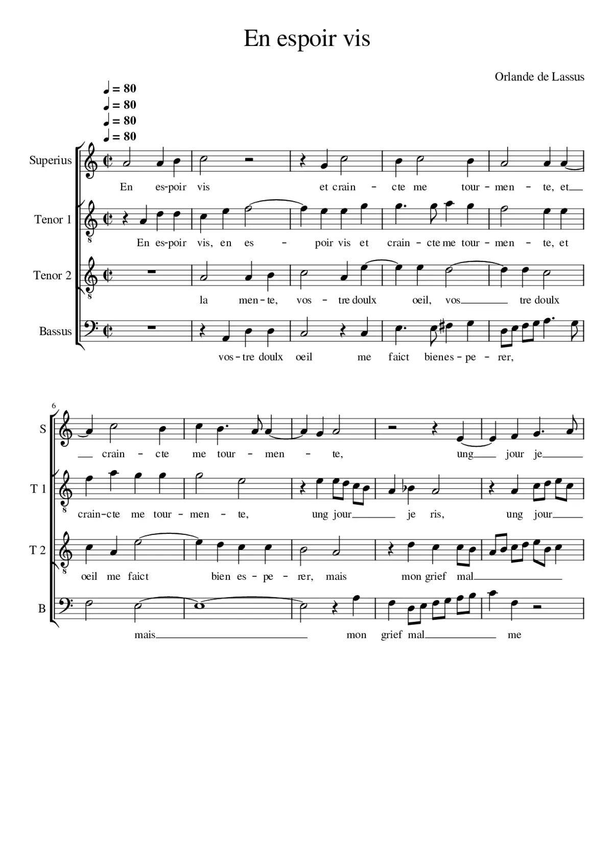 En espoir vis - Page 1