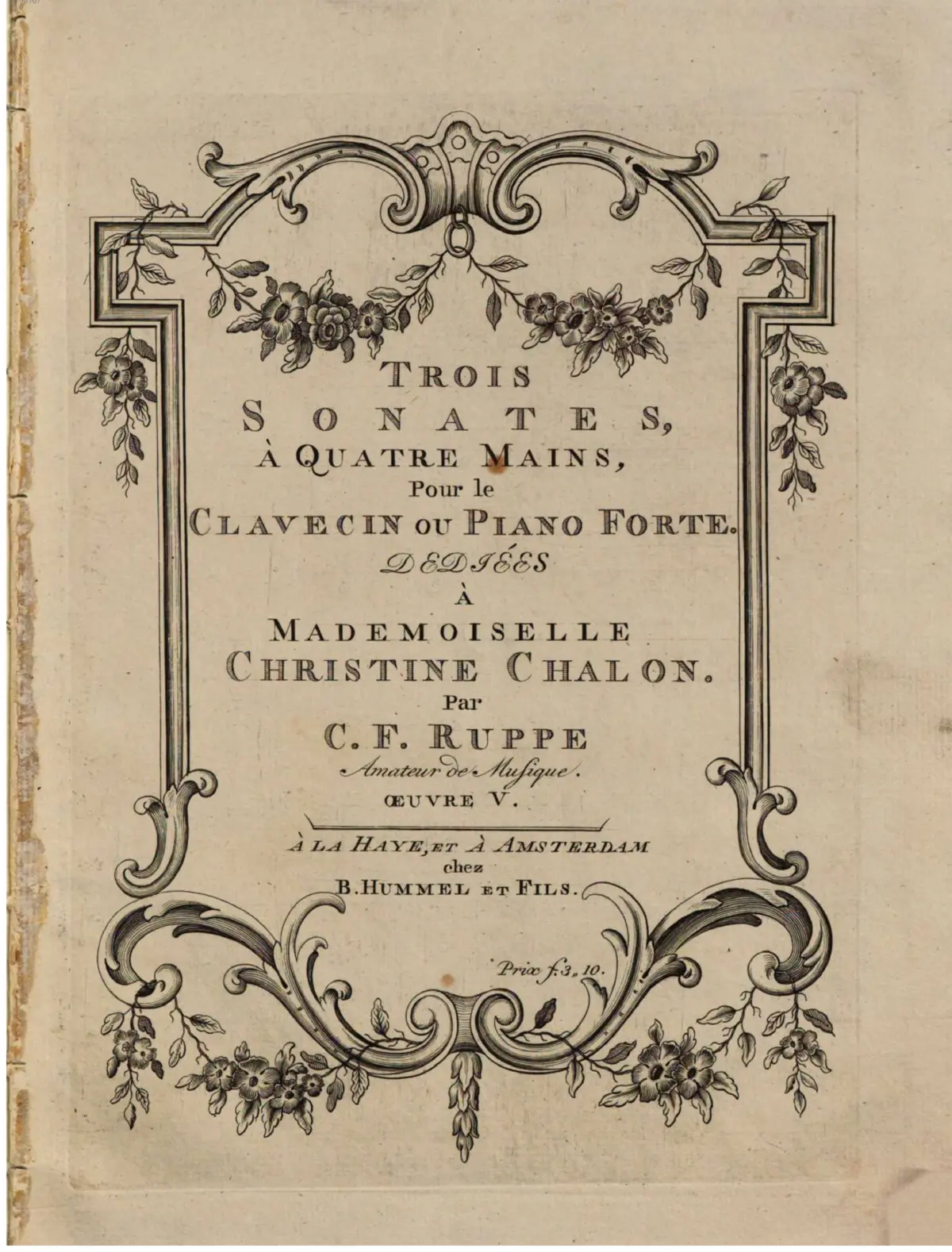 3 Sonatas for Keyboard 4-Hands - Page 1