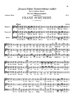 Dessen Fahne Donnerstürme wallte, D.58