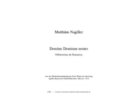 Domine Dominus noster