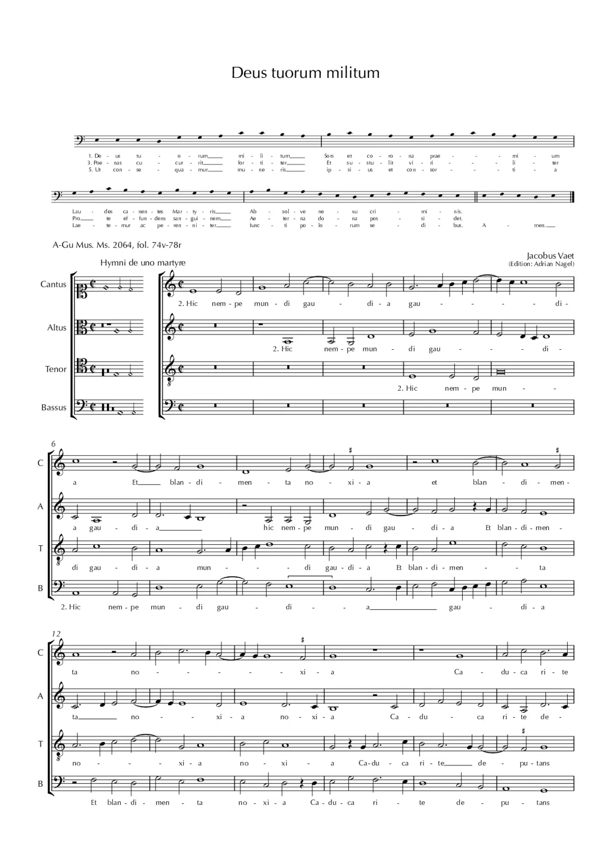 Deus tuorum militum - Page 1