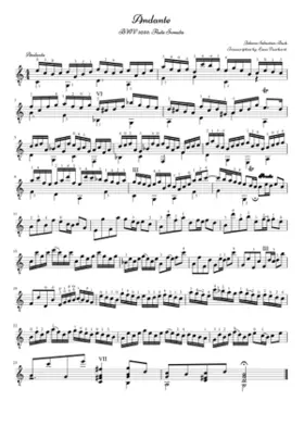 Flute Sonata in C major BWV 1033