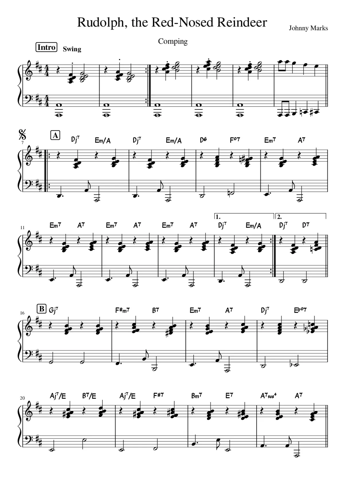 rudolph the red-nosed reindeer - Page 1