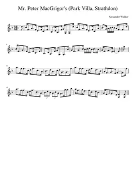 Mr. Peter MacGrigor's (Park Villa Strathdon)