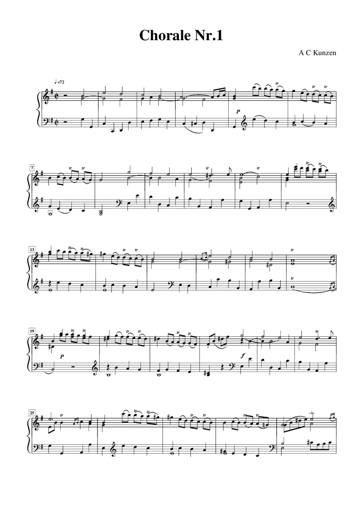 3 Chorale fuers Clavier gesetzet - Page 1