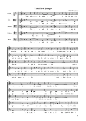 Tutto'l dì piango e poi la notte quando