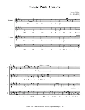 Sancte Paule apostole