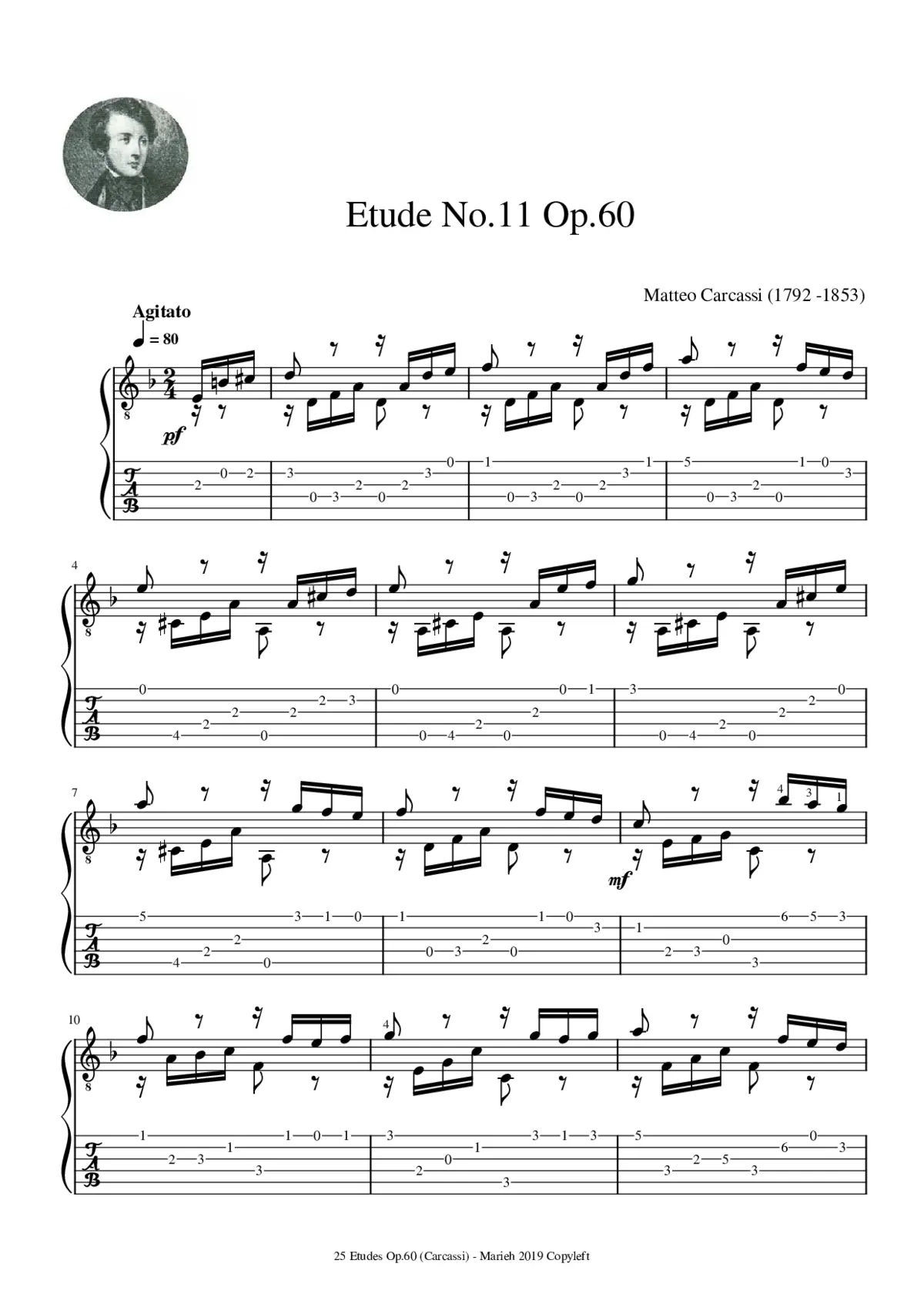 Etudes Op.60 - Page 1
