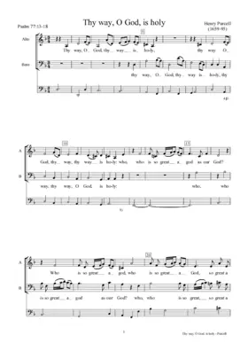 Thy way, O God, is holy, Z 60