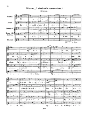 Missa O admirabile commercium