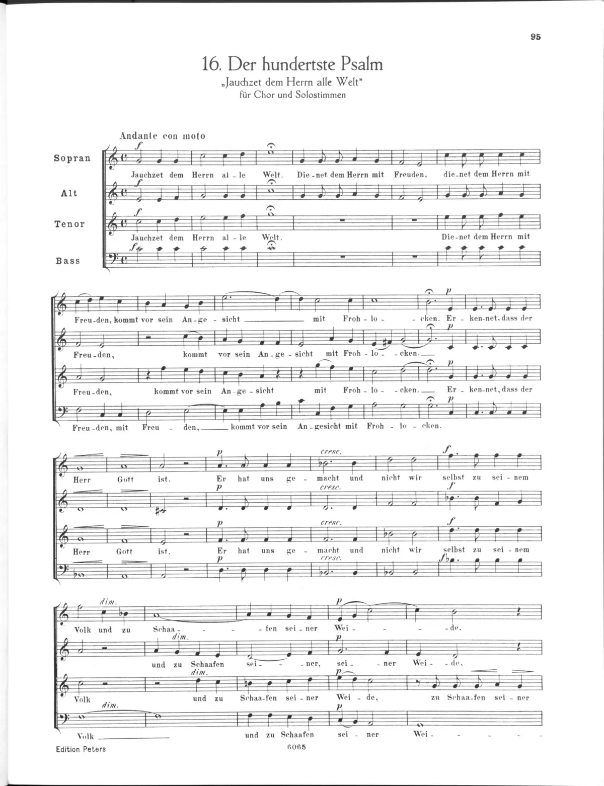 Jauchzet dem Herrn, alle Welt - Page 1