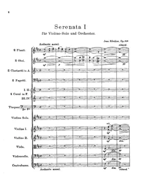 2 Serenades for violin and orchestra
