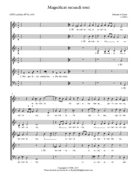 Magnificat secondi toni, JBV 66