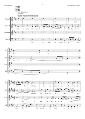 Ecce nunc benedicite