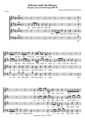 Erfreut euch, ihr Herzen, BWV 66