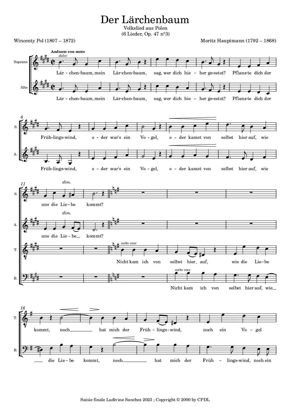Der Lärchenbaum - Page 1