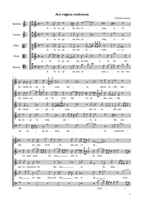 Ave Regina coelorum a 5