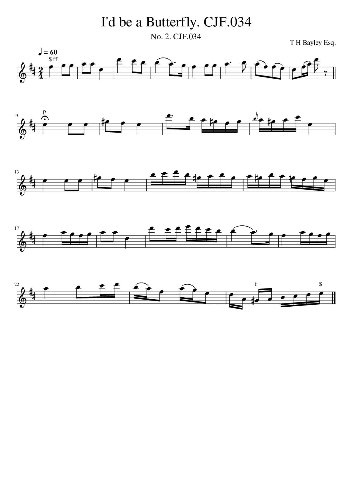 I'd be a Butterfly. CJF.034 - Page 1