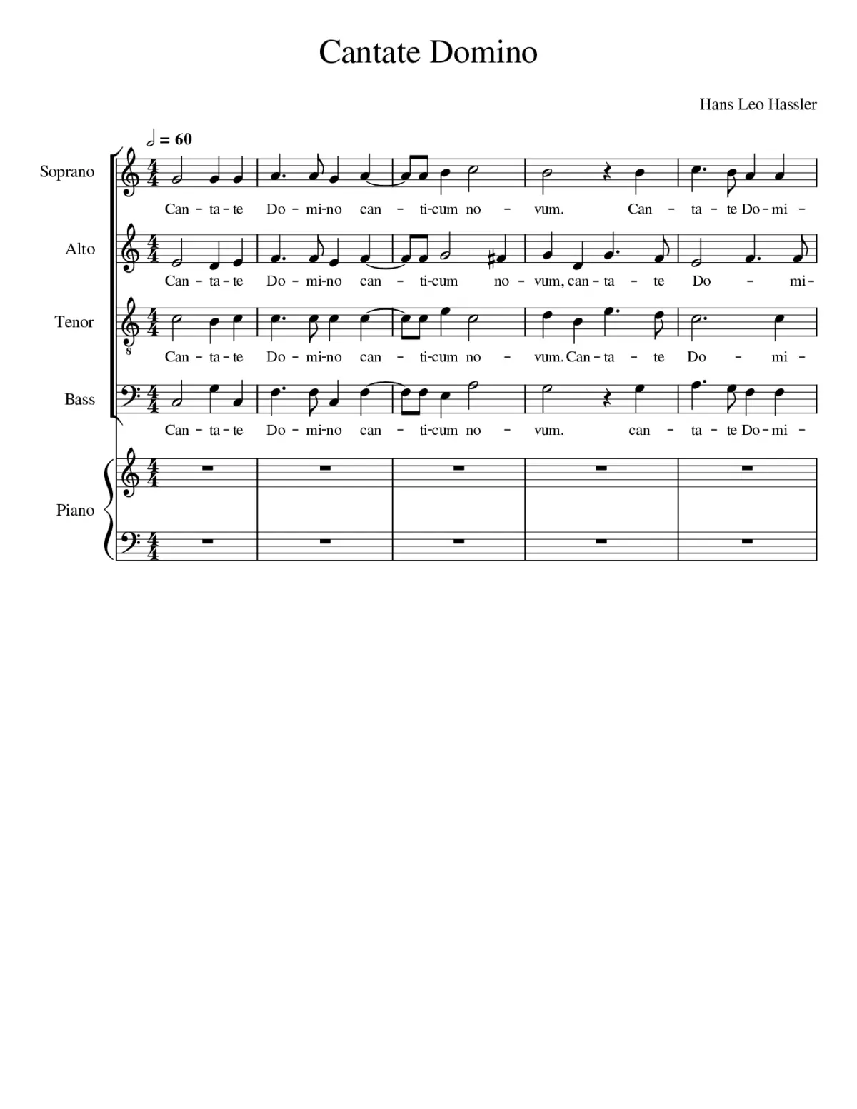 Cantate Domino - Page 1
