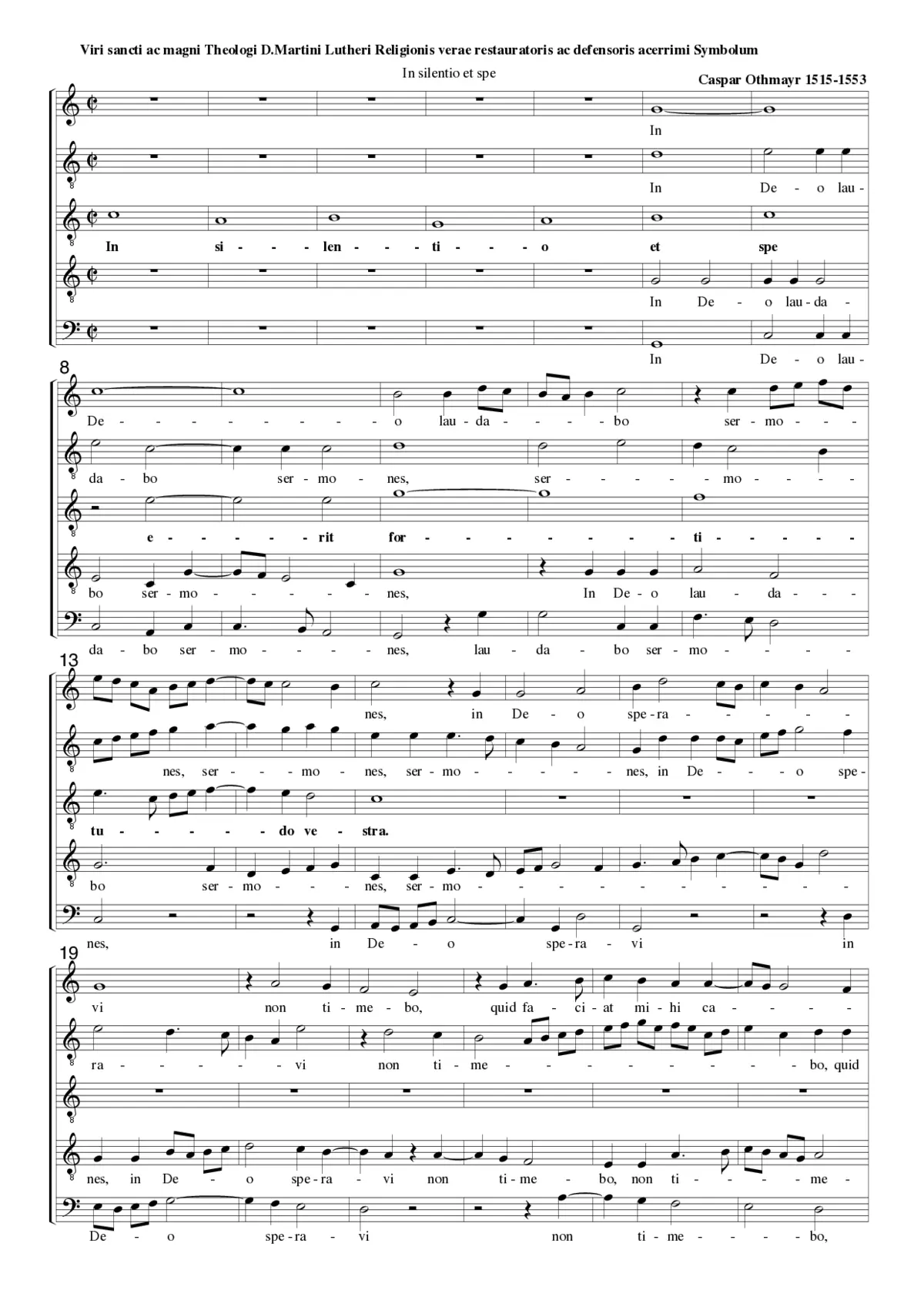 In silentio et spe - Page 1