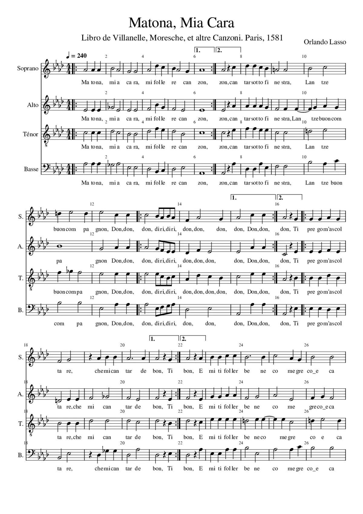 Matona mia cara - Page 1