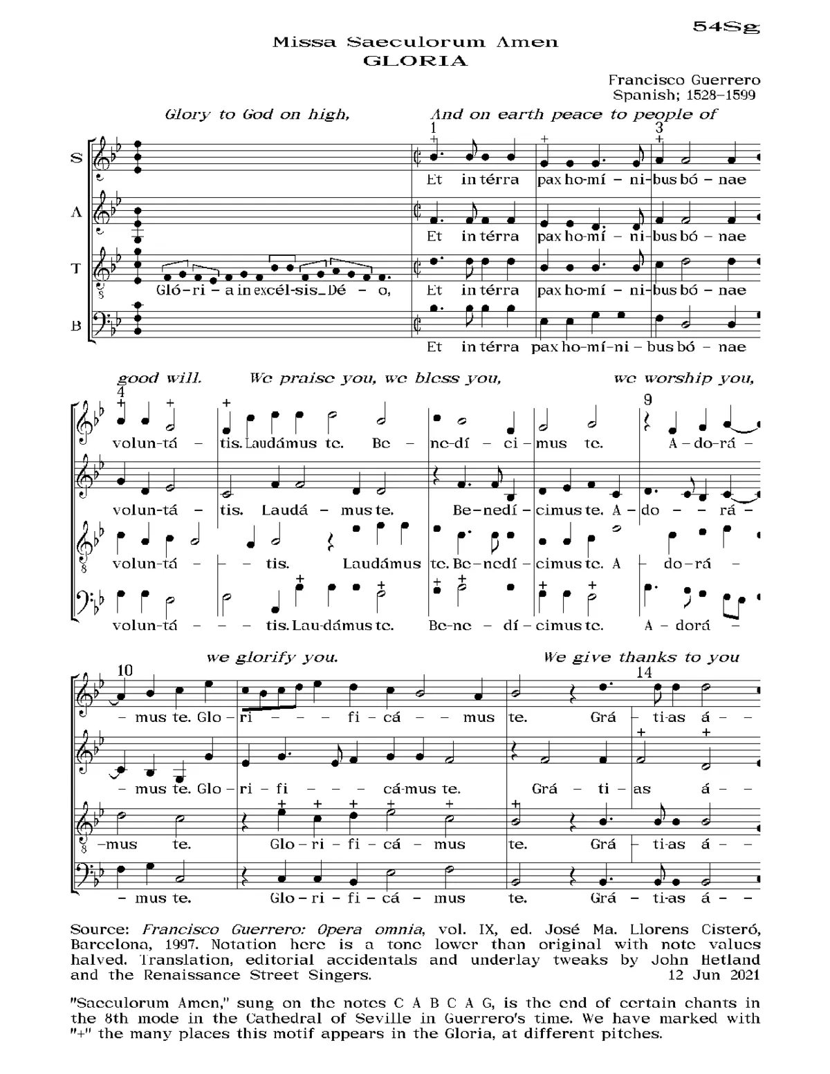 Missa Saeculorum amen - Page 1