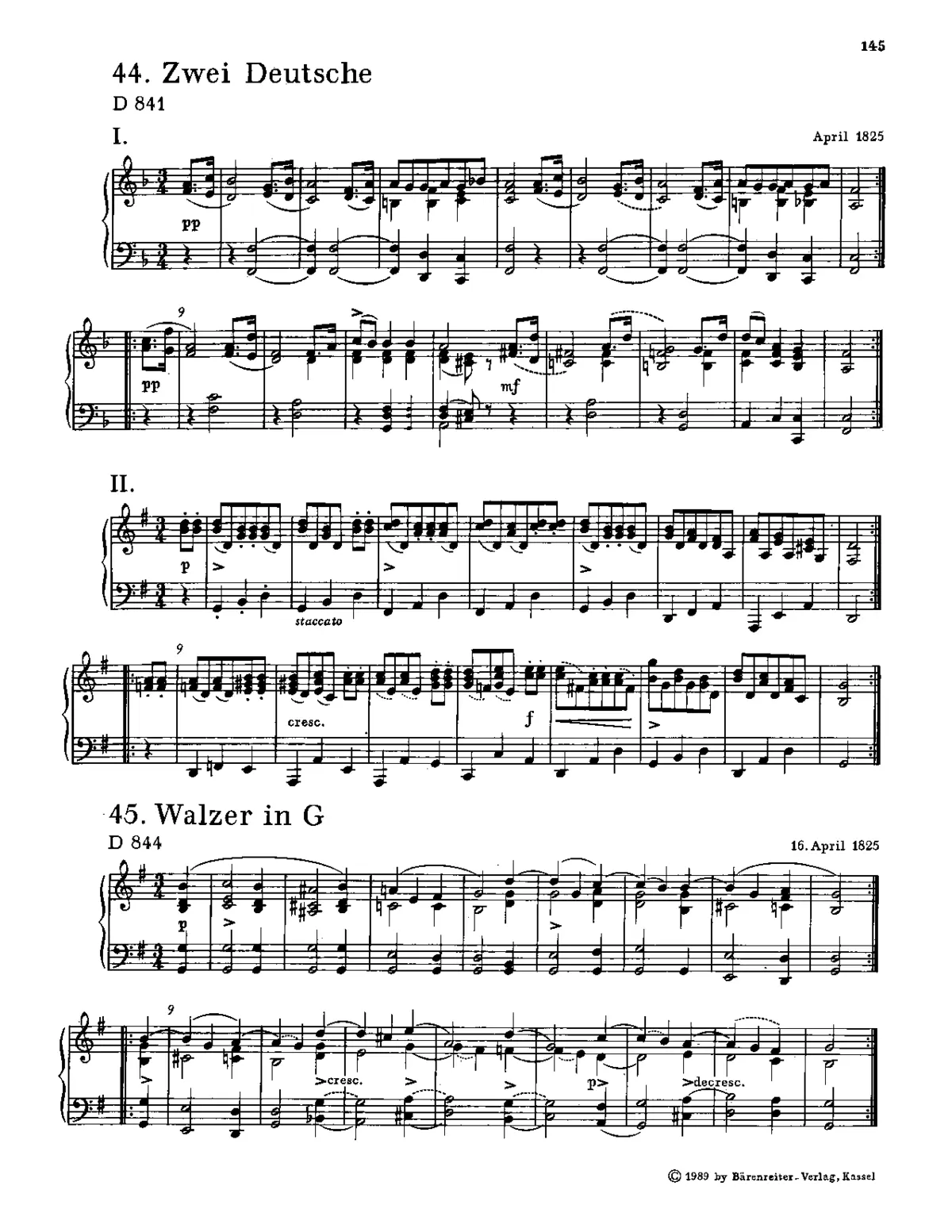 2 German Dances - Page 1
