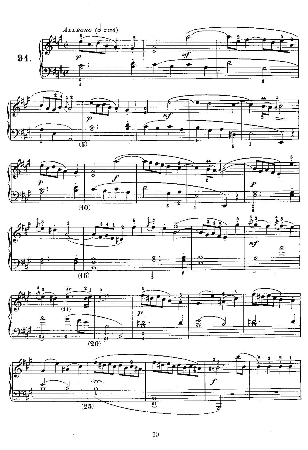 Keyboard Sonata in A major - Page 1