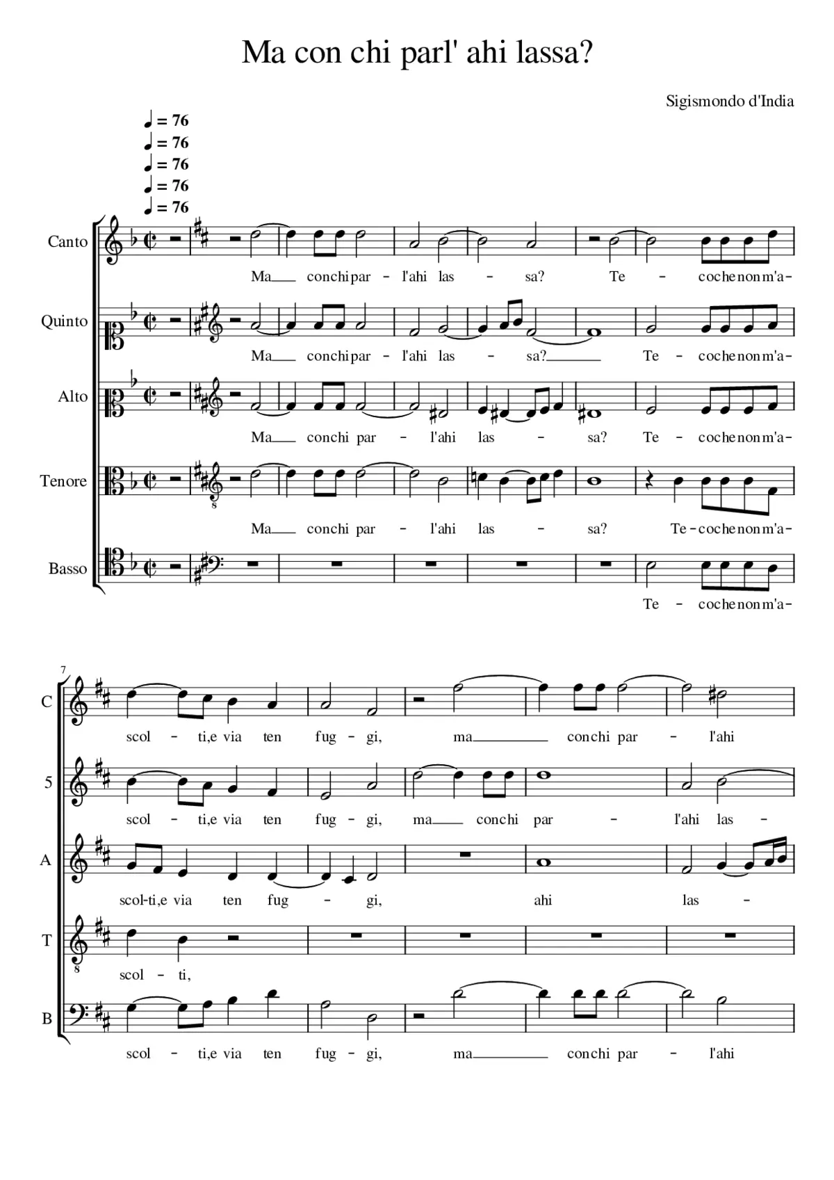 Ma con chi parl'ahi lassa? - Page 1