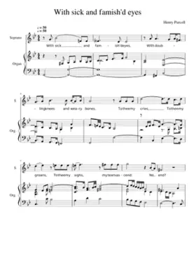 With sick and famish'd eyes