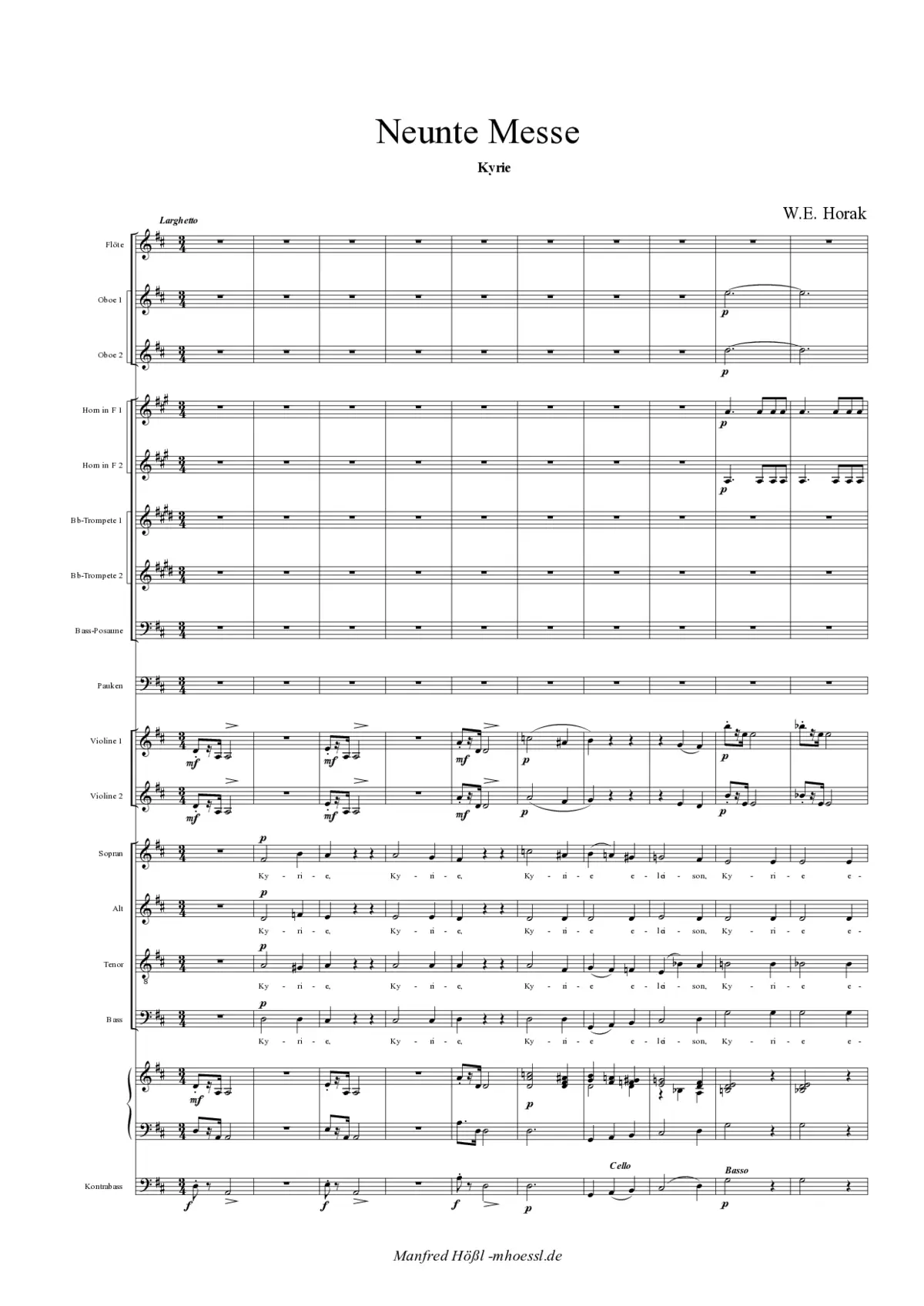 Missa No. 9 in D Major - Page 1