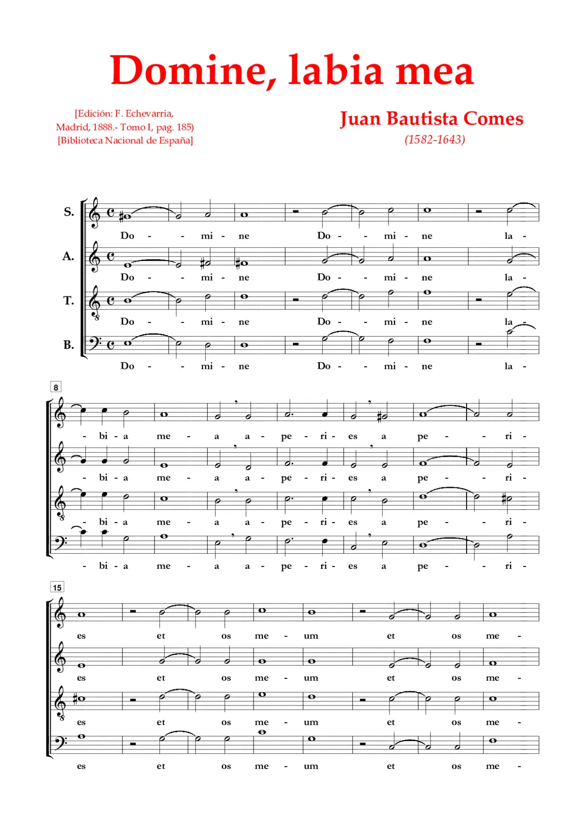 Domine, labia mea aperies - Page 1