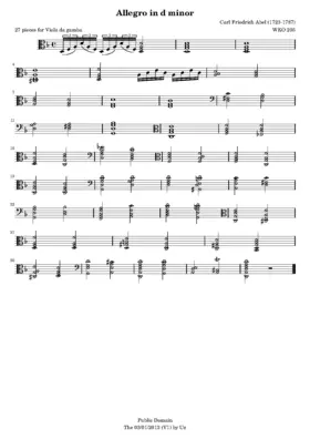 27 Pieces for Bass Viol