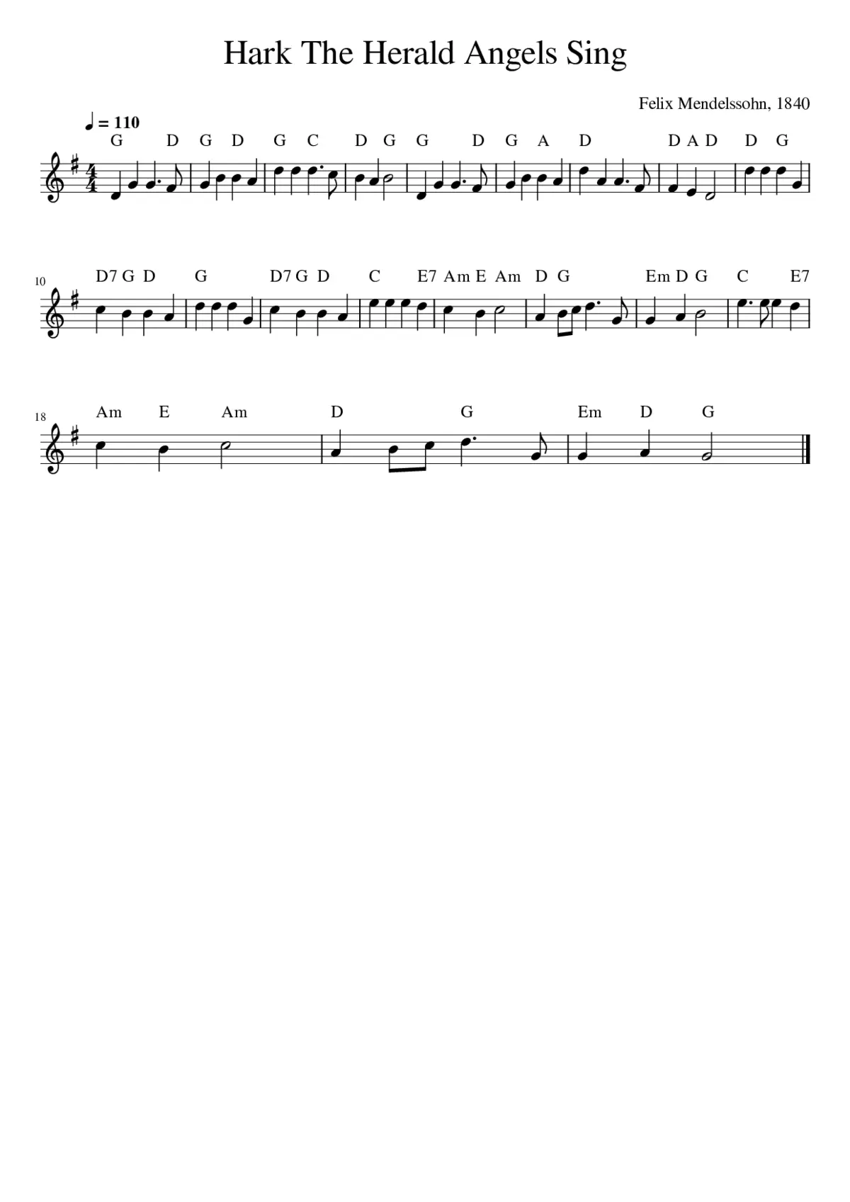 Hark the Herald Angels Sing - Page 1