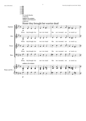 Home they brought her warrior dead