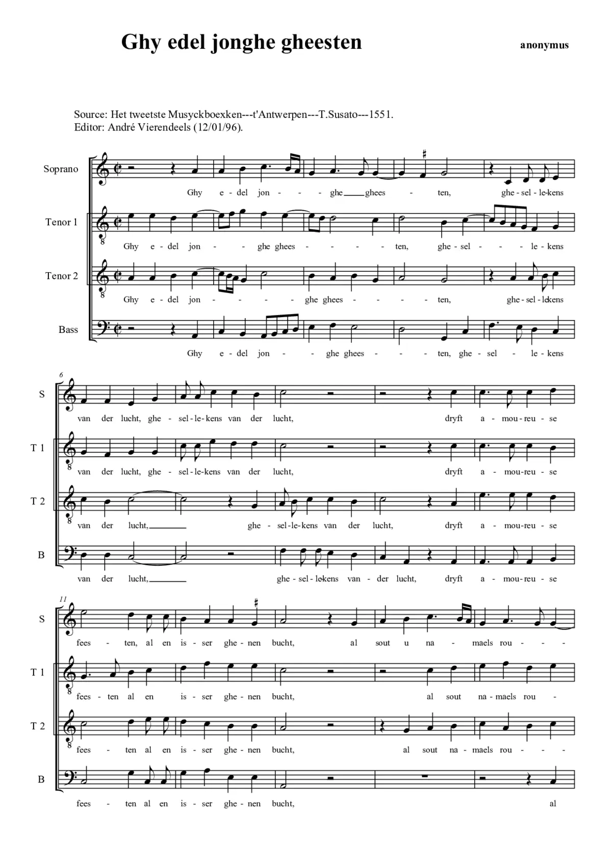 Ghy edel jonghe gheesten - Page 1