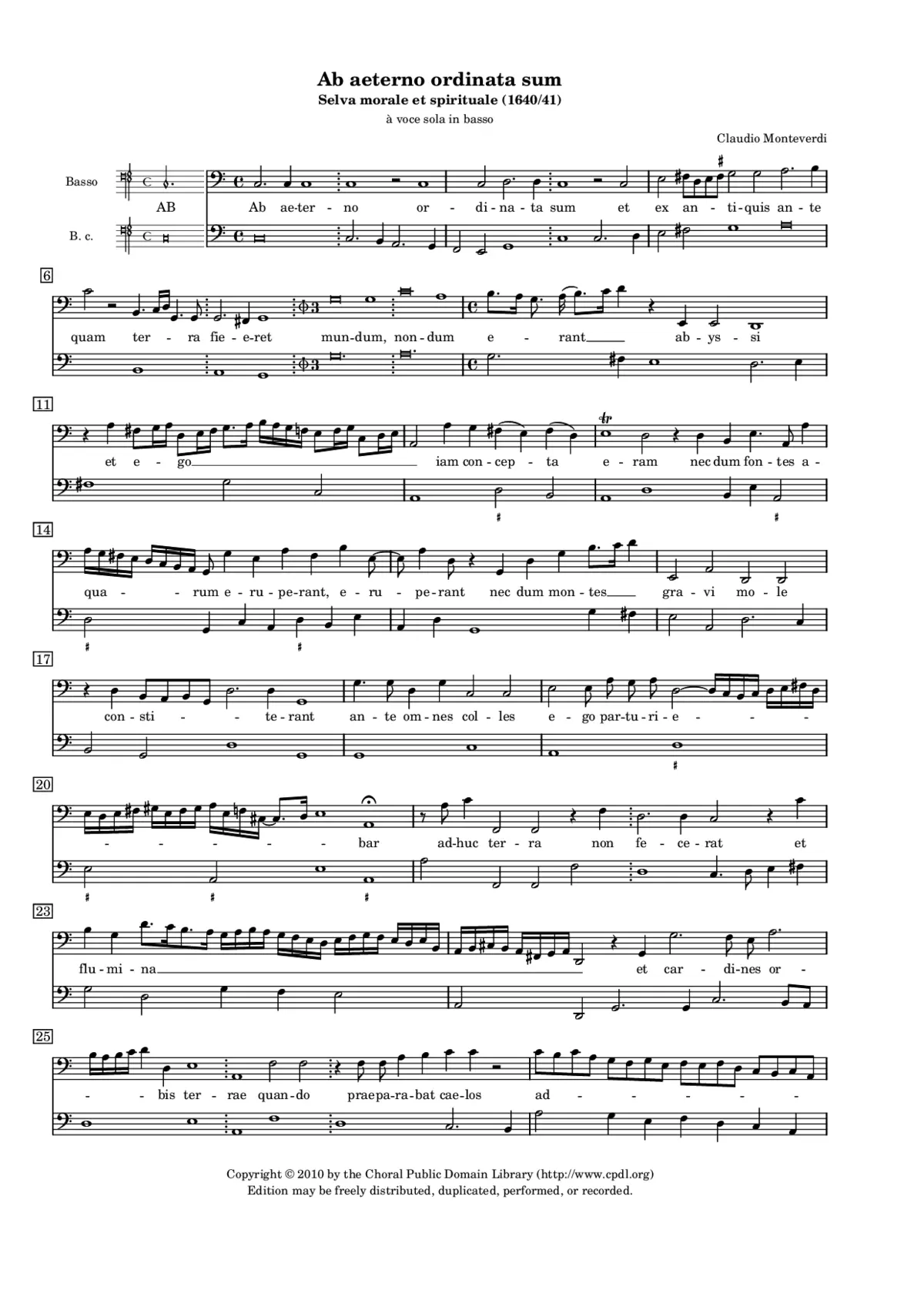 Ab aeterno ordinata sum - Page 1