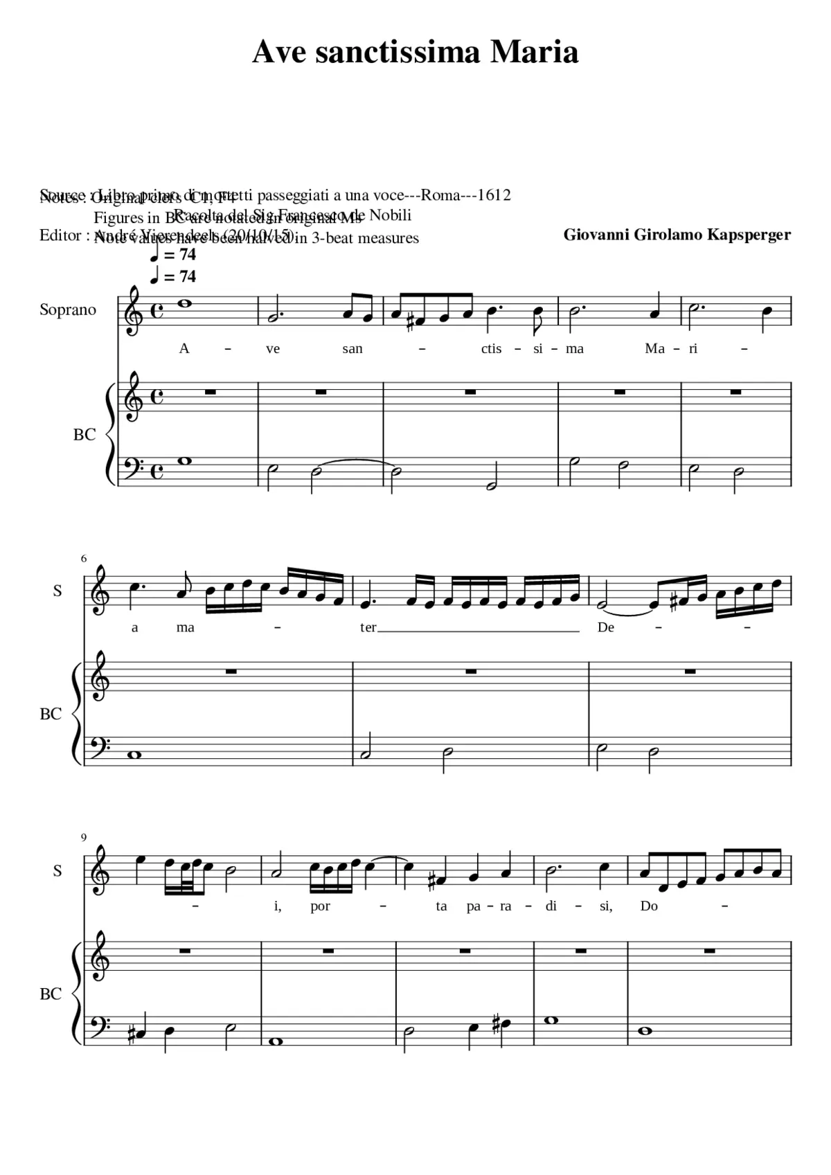Ave sanctissima Maria - Page 1