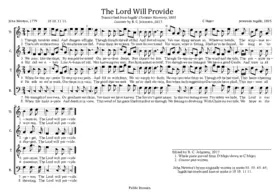 The Lord Will Provide