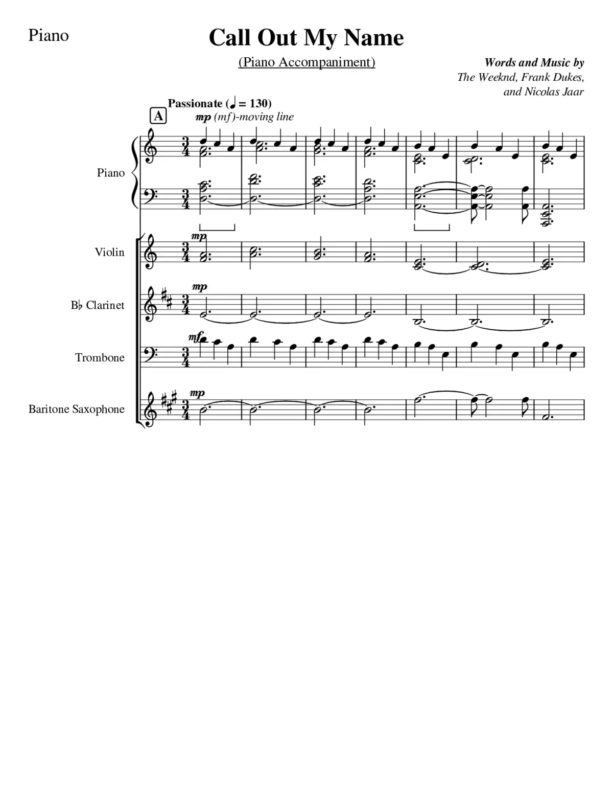 call out my name - Page 1